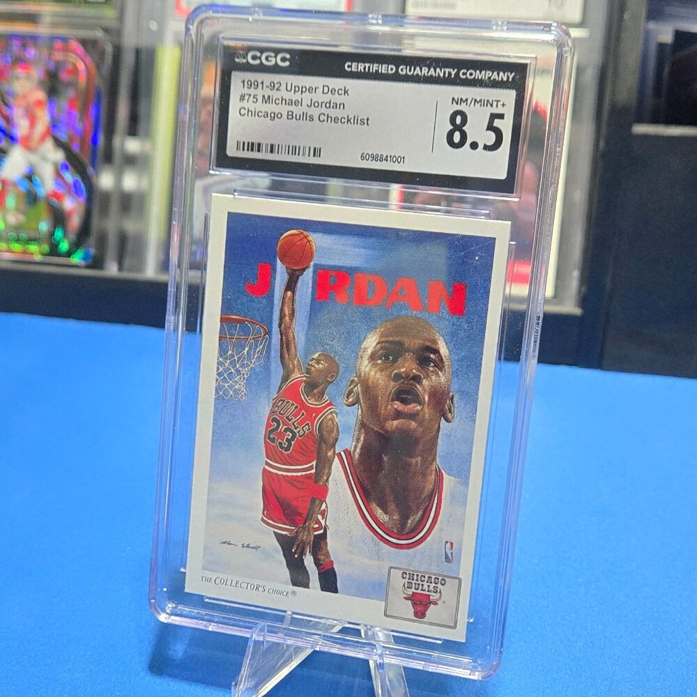 1991-92 Upper Deck Checklist Card #75 Michael Jordan (MVP, HOF)